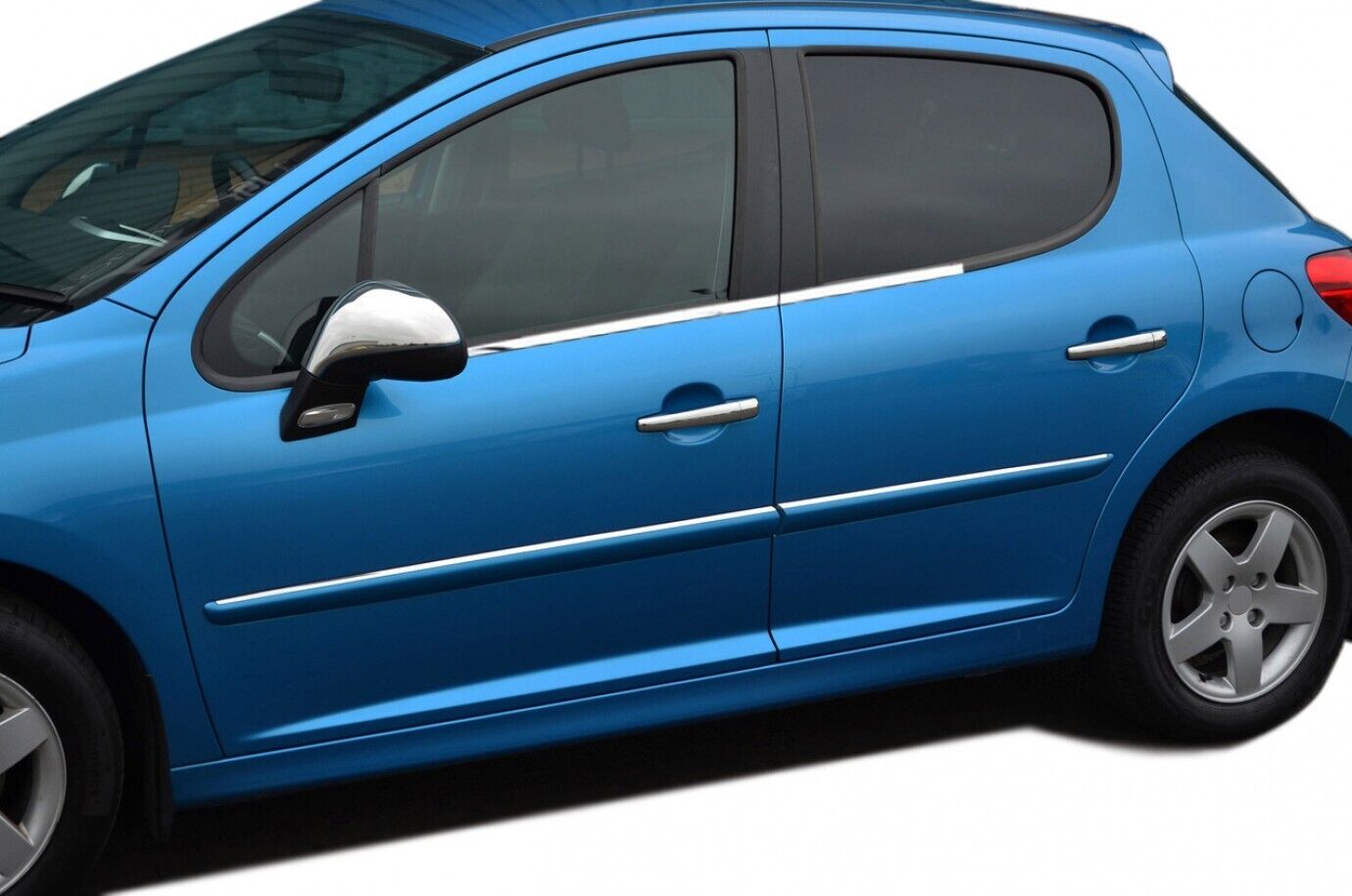 Chrome Wing Mirror Cover 2pcs Stainless Steel For 2006-2013 Peugeot 207/307