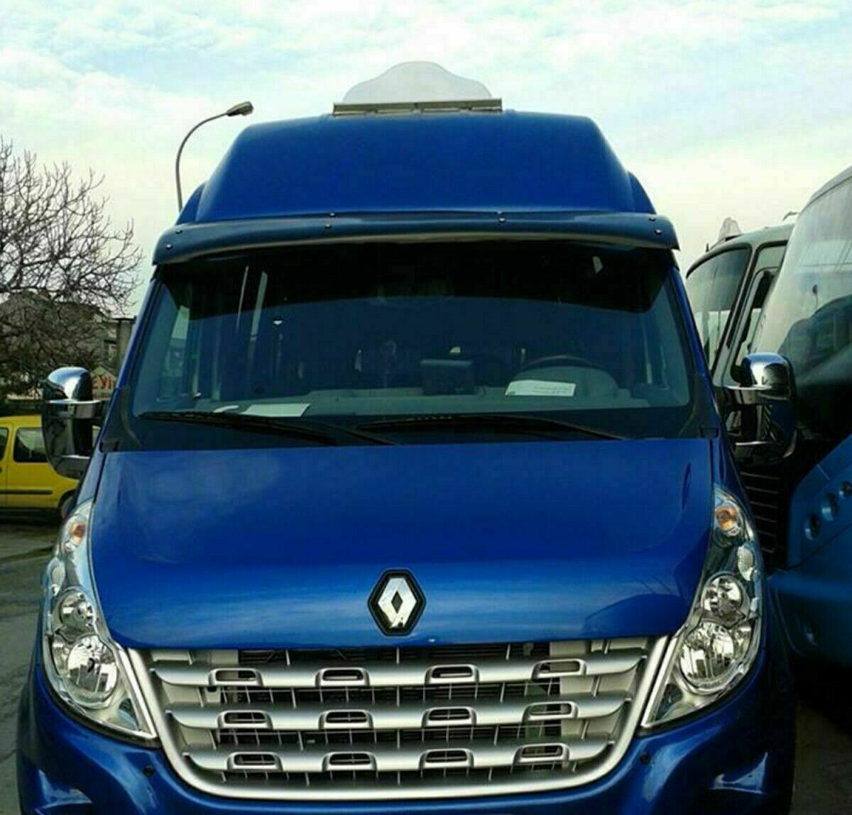 Sun Visor and Bug Guard Solid Black Acrylic For R. MASTER 2014-2018