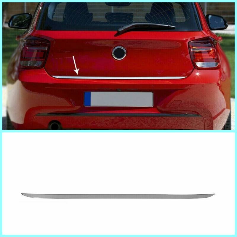 Chrome Rear Trunk Tailgate Lid Molding Trim For BMW 1Seris F20 F21 2011-2019