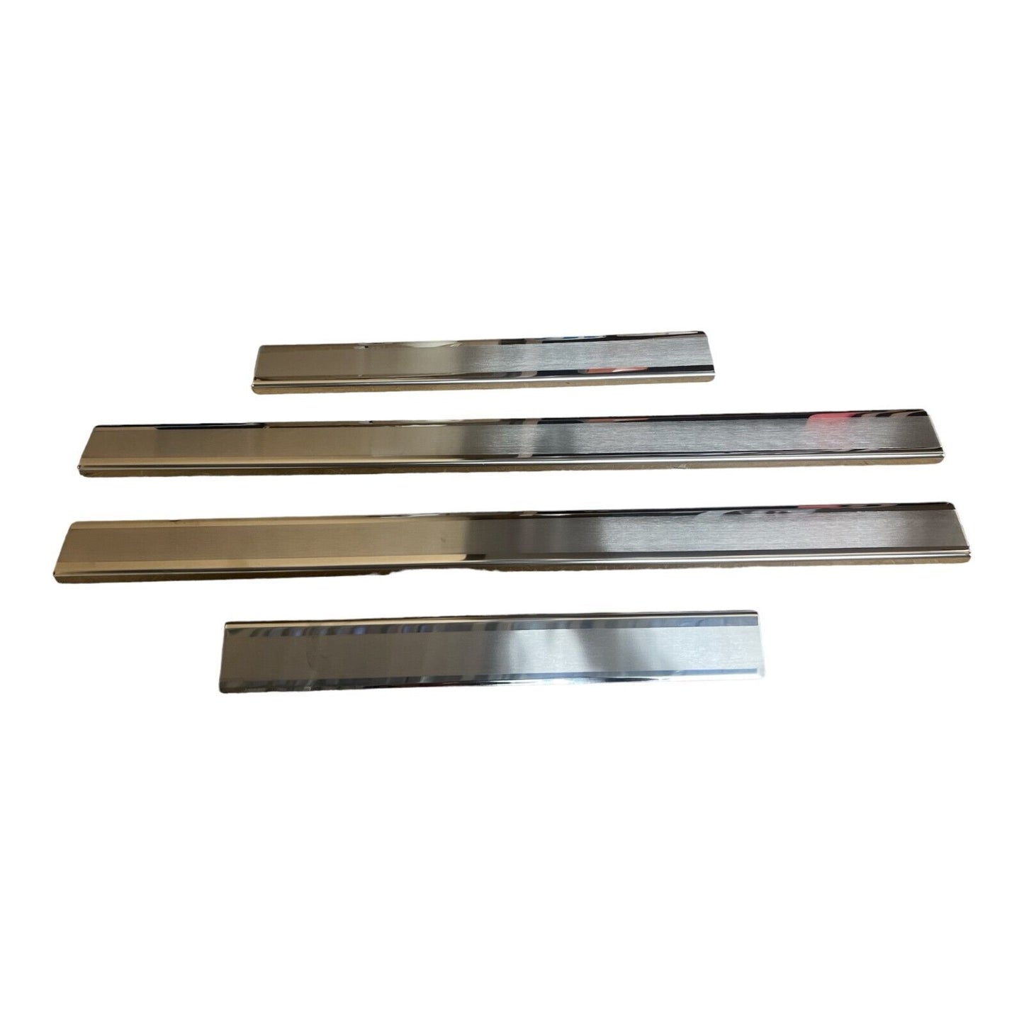 Chrome Door Sill Scratch Guard 4Door Steel For Nissan D40 Navara 2006-2015