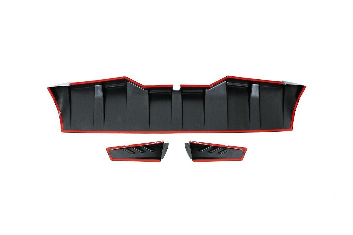 Rear Window Spoiler 3 Pieces ABS Plastic Black For Dacia Duster 2018-2021