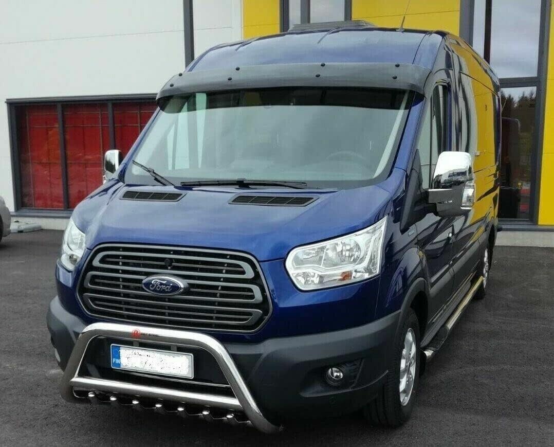ABS SUN VISOR SOILD BLACK ACRYLIC Compatible For FORD TRANSIT MK8 2014-2023