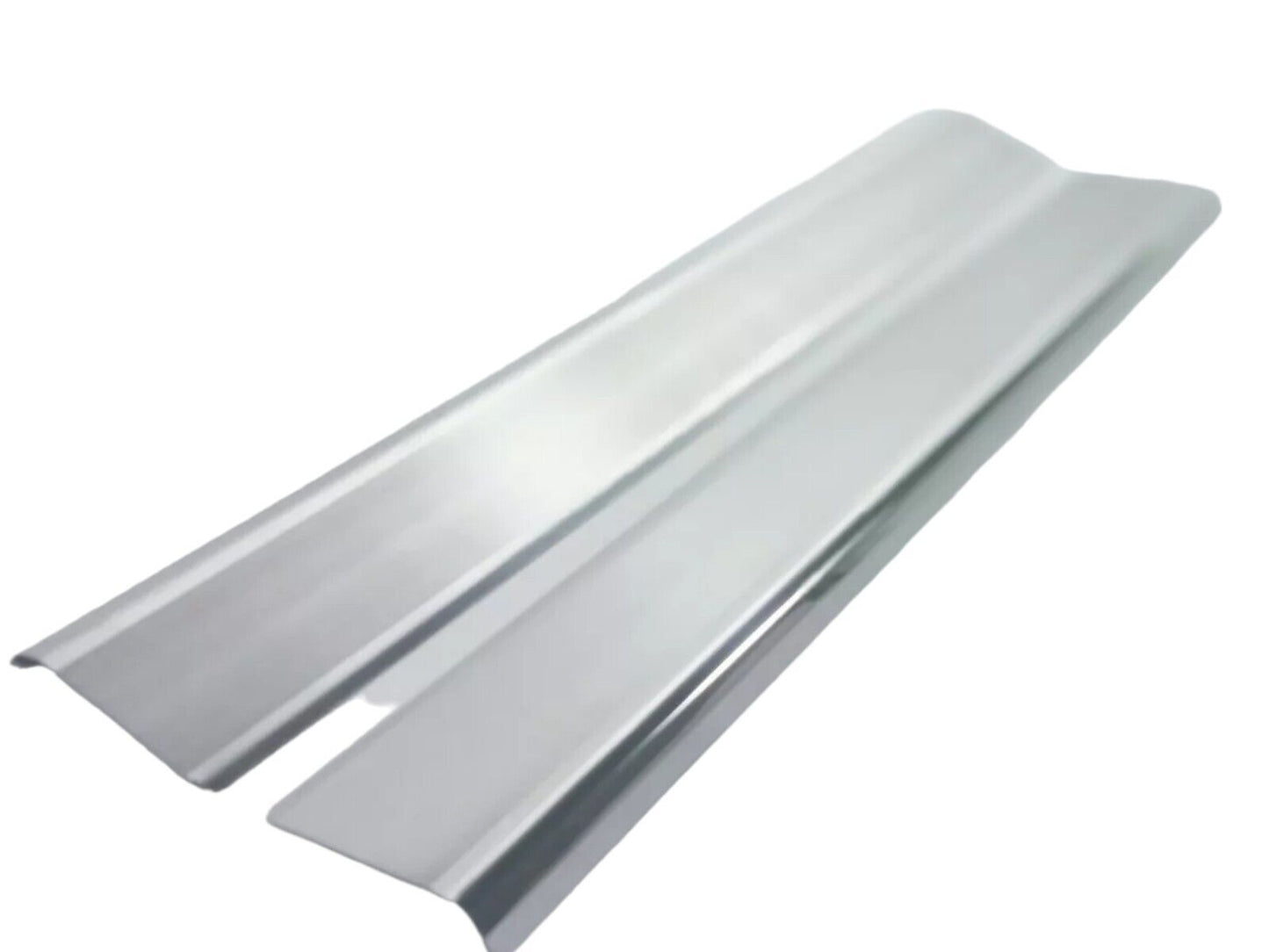 Chrome Door Sill Cover 2Door Stainless STEEL For Ford Transit MK8 2014-2024