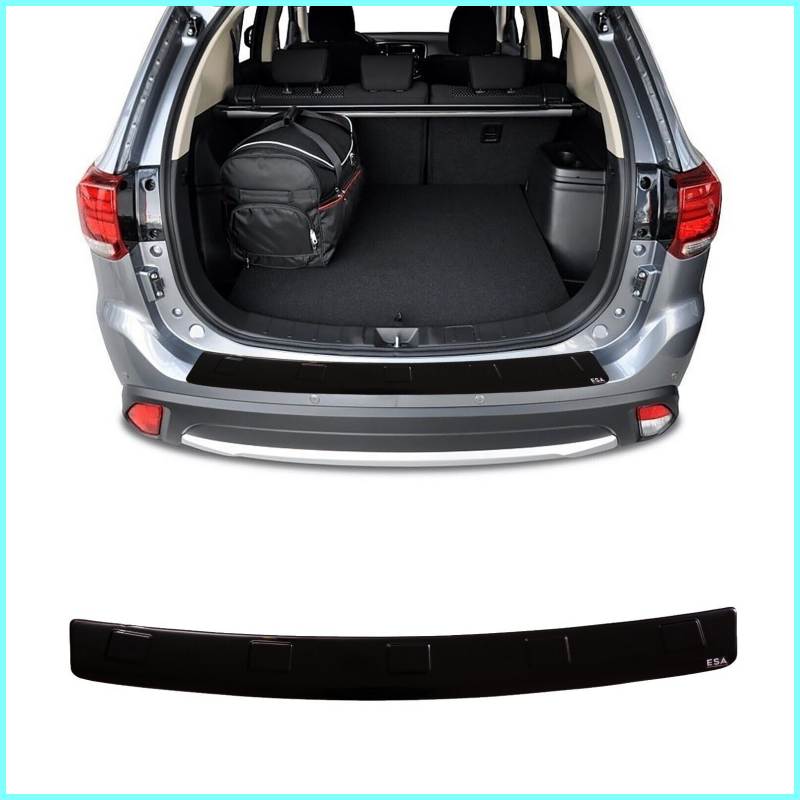Abs Plastic Rear Bumper Protector (Black) MITSUBISHI OUTLANDER MKIII 2012-2015