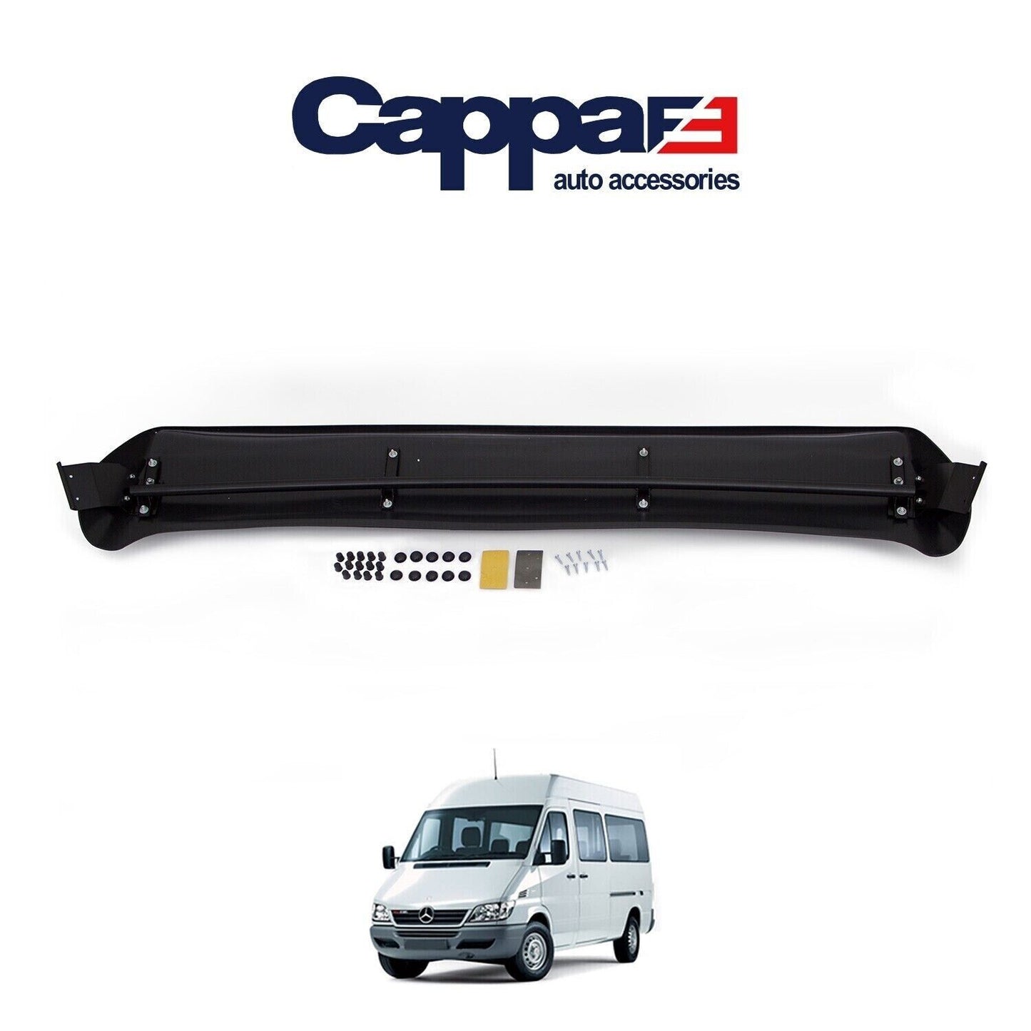ABS SUN VISOR SOILD BLACK ACRYLIC Compatible For MERCEDES SPRINTER W901 1998-06