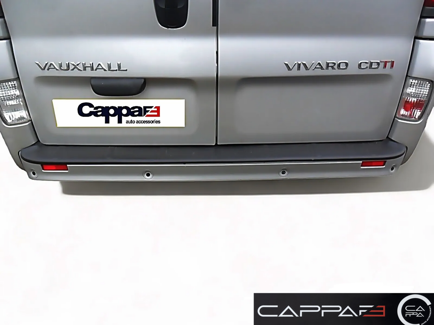 Abs Plastic Rear Bumper Protector (Black) For Vivaro Trafic Primastar 2001-2014