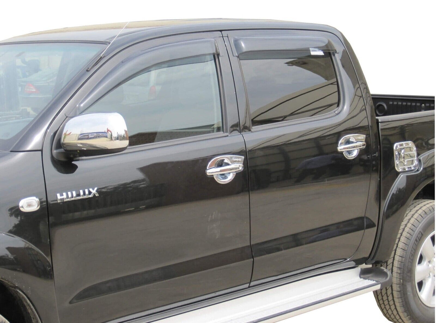 Wind Rain Deflectors LH & RH (4 pcs) For TOYOTA HILUX 2008-2018