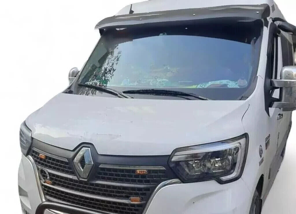 ABS SUN VISOR SOILD BLACK ACRYLIC Compatible For RENAULT MASTER 2018-2024