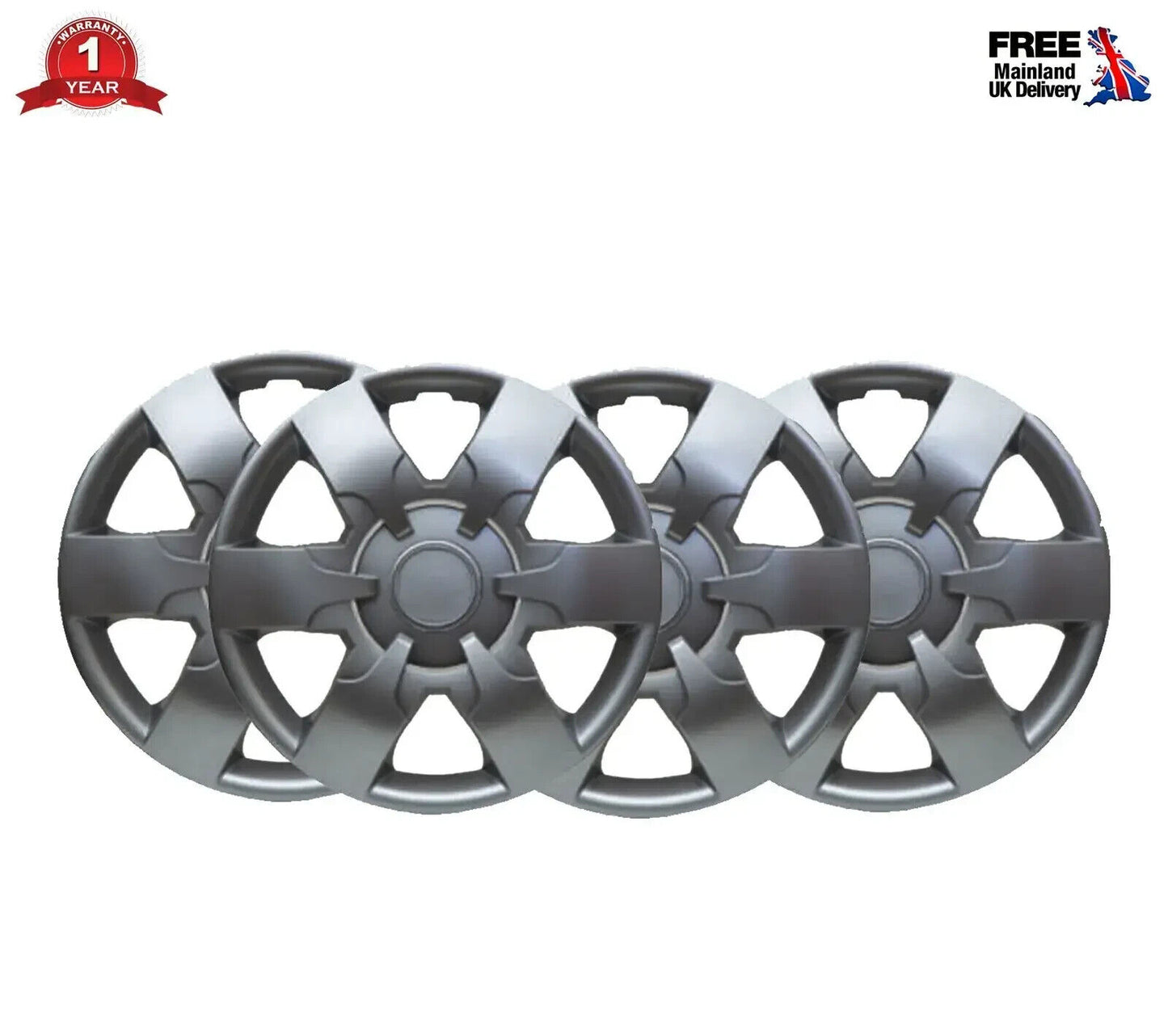 16" Wheel Trim Hub Cap Covers Trim 4x Fits Renault Master