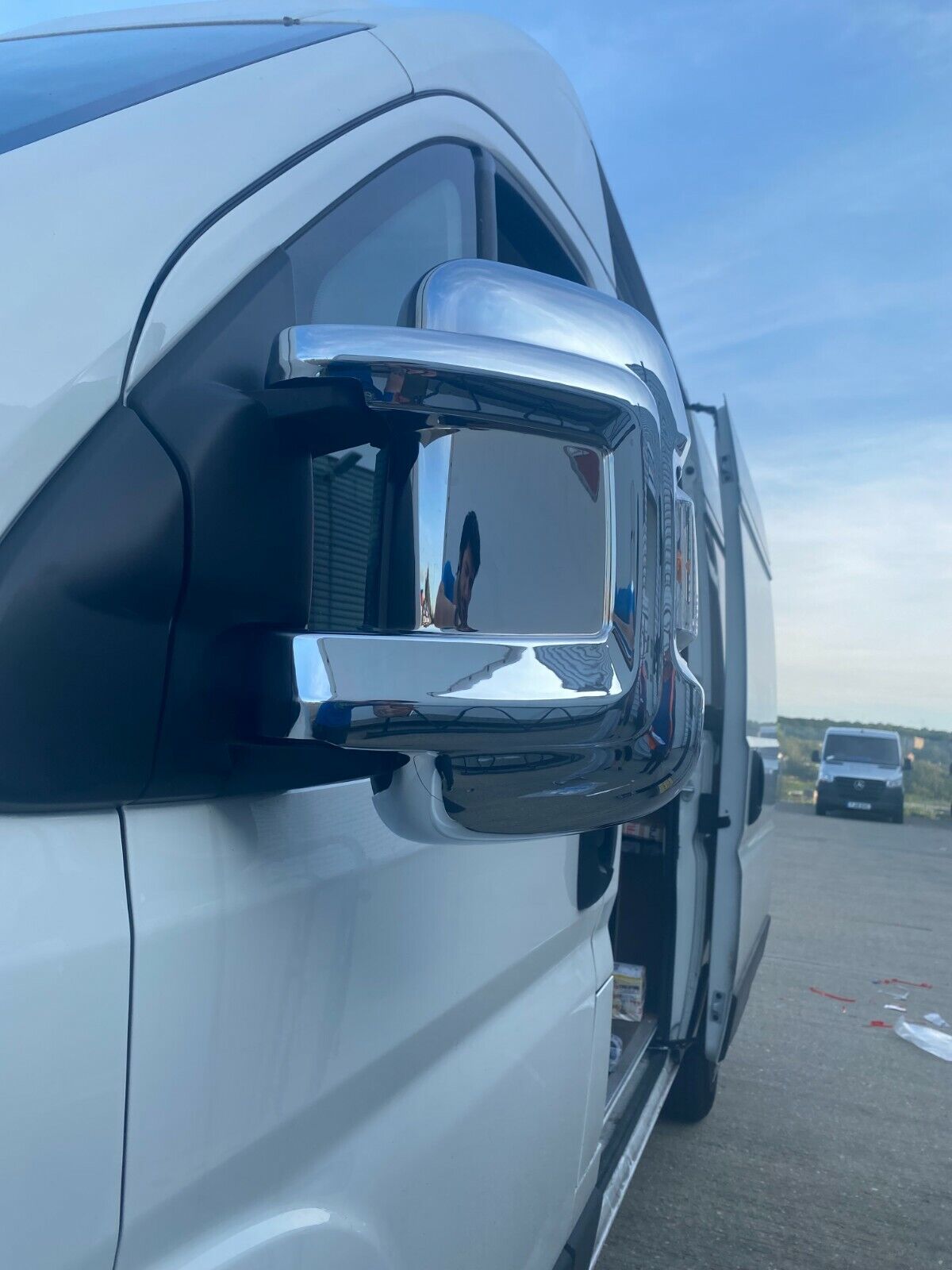 CHROME WING MIRROR COVER ABS FOR FIAT DUCATO/CITROEN RELAY/PEUGEOT BOXER 2006-24