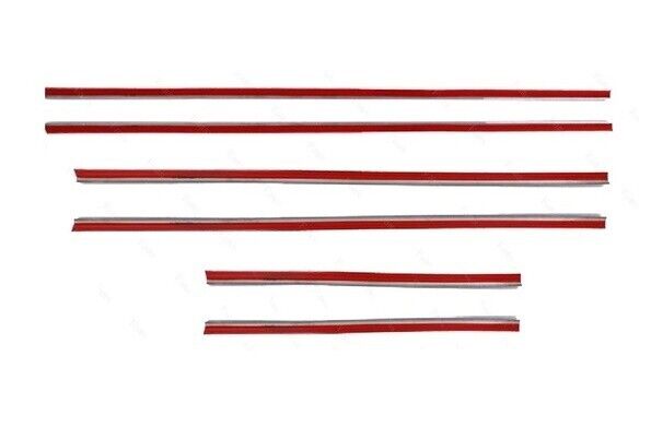 Chrome Windows Frame Trim Strips 6pcs For VW Touareg 2002-2010