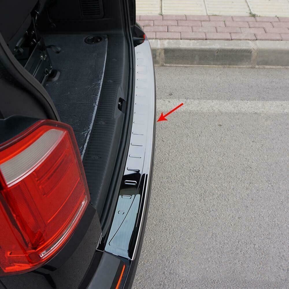 Dark Chrome Rear Bumper Protector For VW T6 TRANSPORTER CARAVELLE 2015-2021