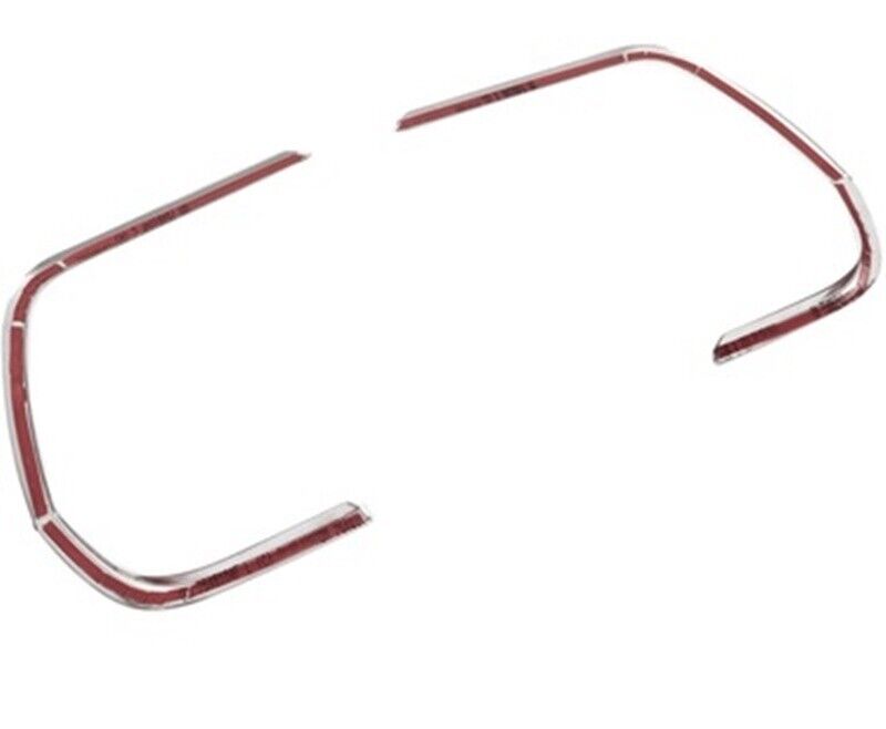 Chrome Fog Light Covers Strips 4Pcs Stainless Steel For VW TIGUAN II 2020-2023