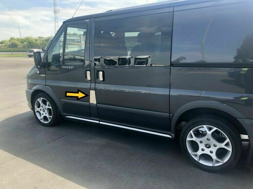 Chrome Fuel Tank Deckel Flap Cover S.Steel For Ford Transit MK6 MK7 2000-2013