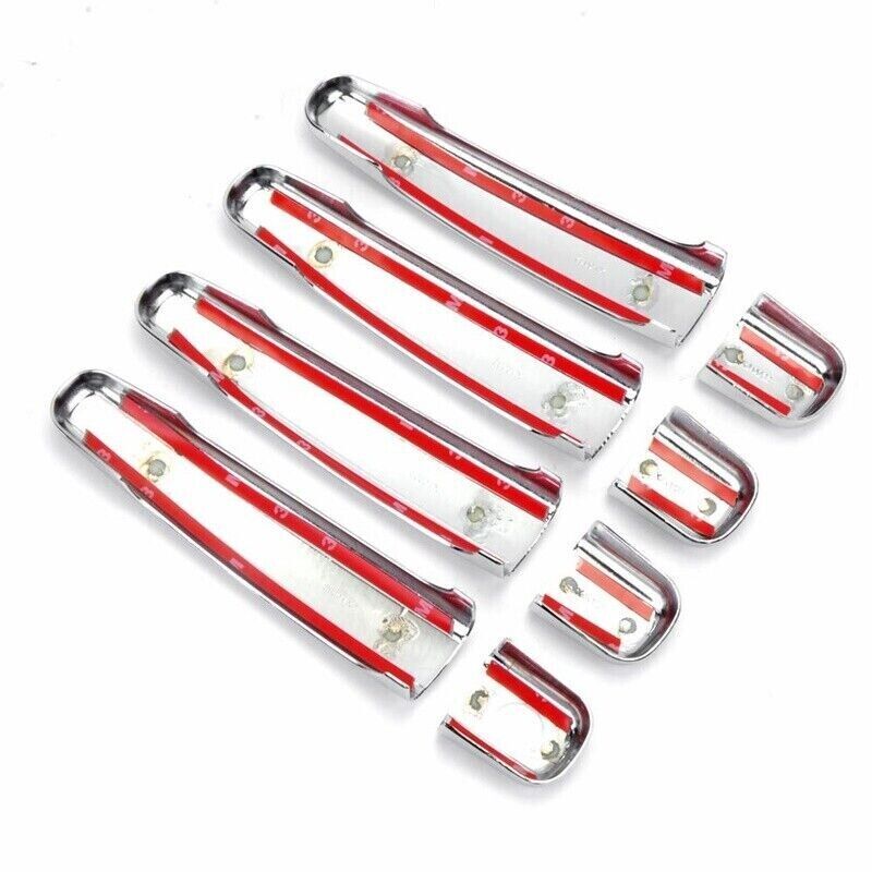 Chrome Door Handle Cover 4Door S.STEEL Peugeot 307 SW Citroen C3 2001-2008
