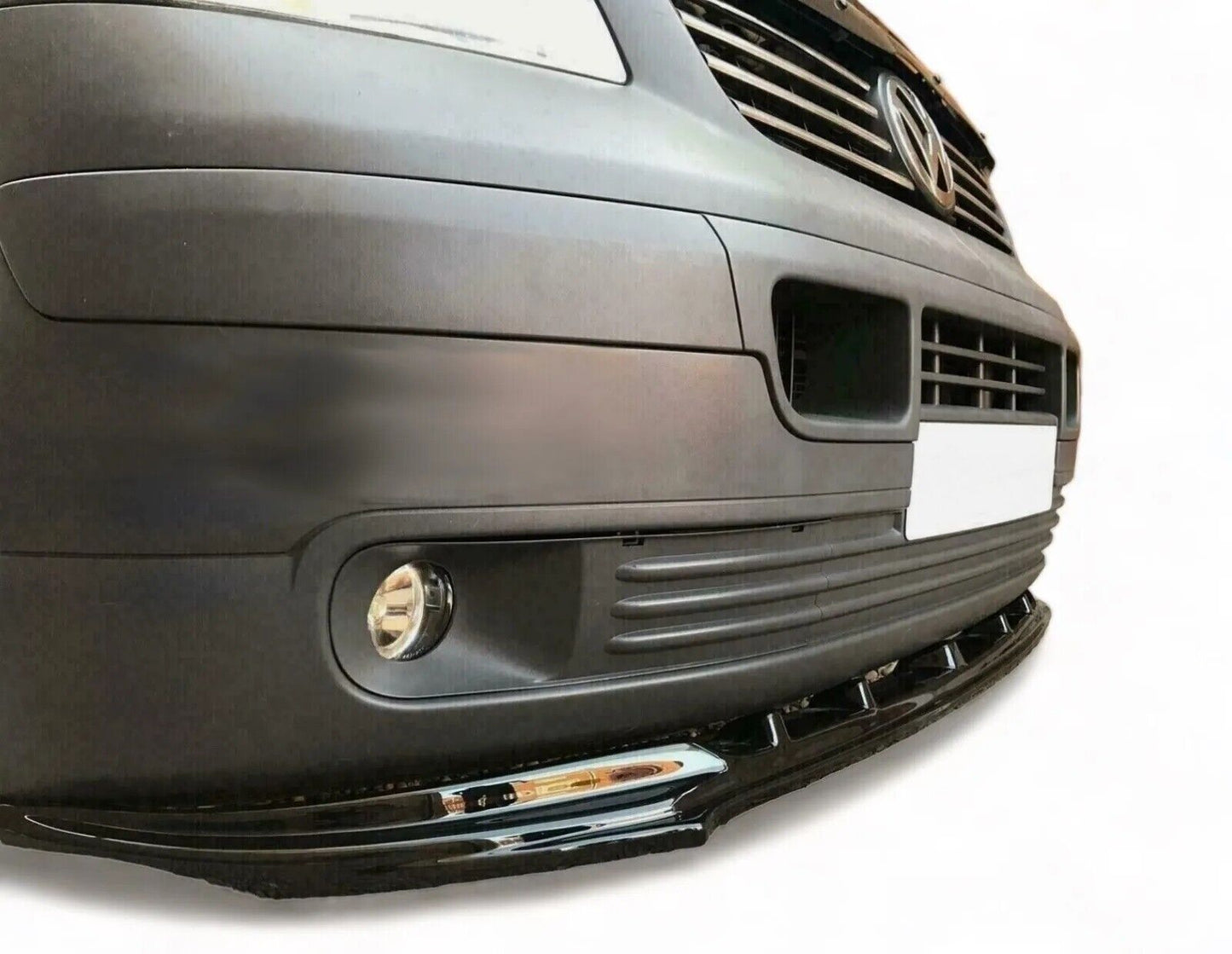 Lower Front Gloss Black ABS Splitter Bumper Lip For VW T5 TRANSPORTER&CARAVELLE
