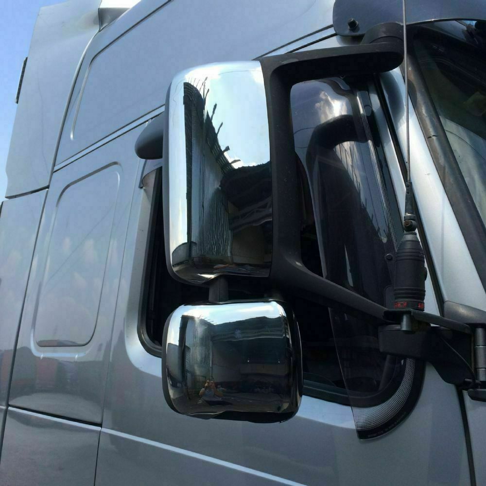 Chrome Wing Mirror Cover Set 4Pieces Stainless Steel For VOLVO FH12/FH13