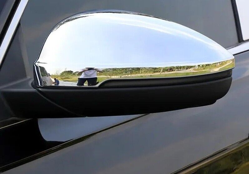 Chrome Wing Mirror Cover 2pcs S.STEEL For PASSAT 3C B8/B8.5 2014-2024