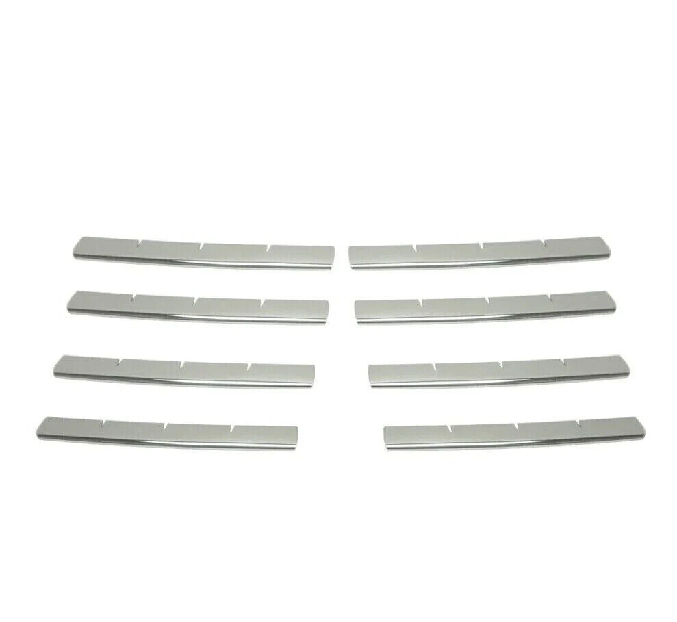 Chrome Front Grill streamer 8 Pcs S. Steel For VW T5 Transporter 2003-2009