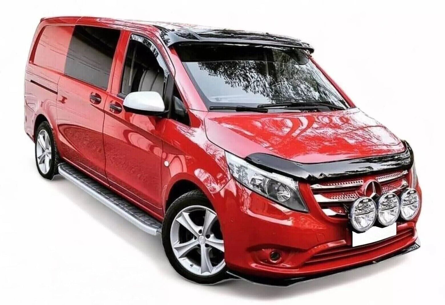 ABS SUN VISOR SOILD BLACK ACRYLIC Compatible For Vito W638/Vito W639/ Vito W447