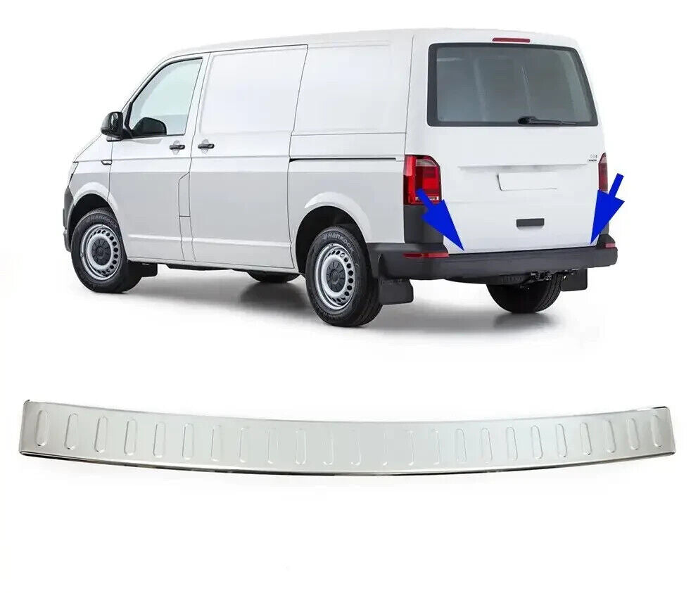 Chrome Rear Bumper Protector S.Steel For VW T6/T6.1 TRANSPORTER 2015-2021