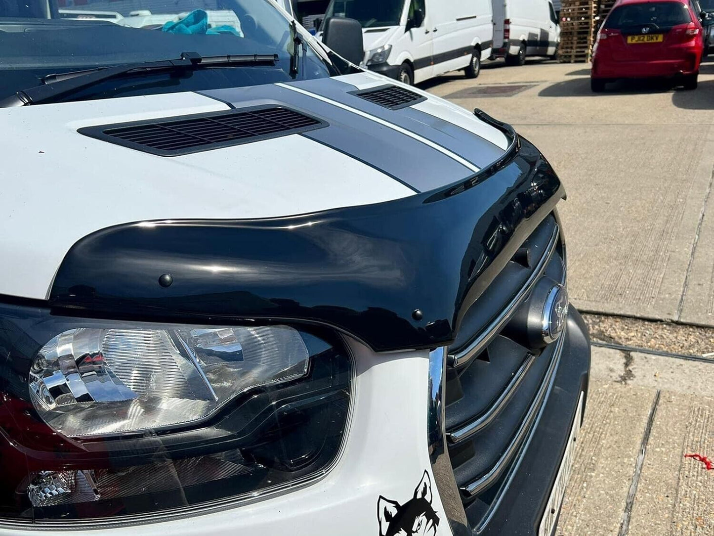 BONNET WIND STONE DEFLECTOR PROTECTOR FOR FORD TRANSIT MK8 2019-2024