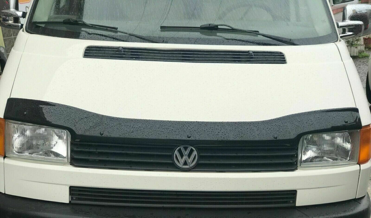 Sun Visor and Bug Guard Solid Black Acrylic For VW T4 TRANSPORTER/CARAVELLE