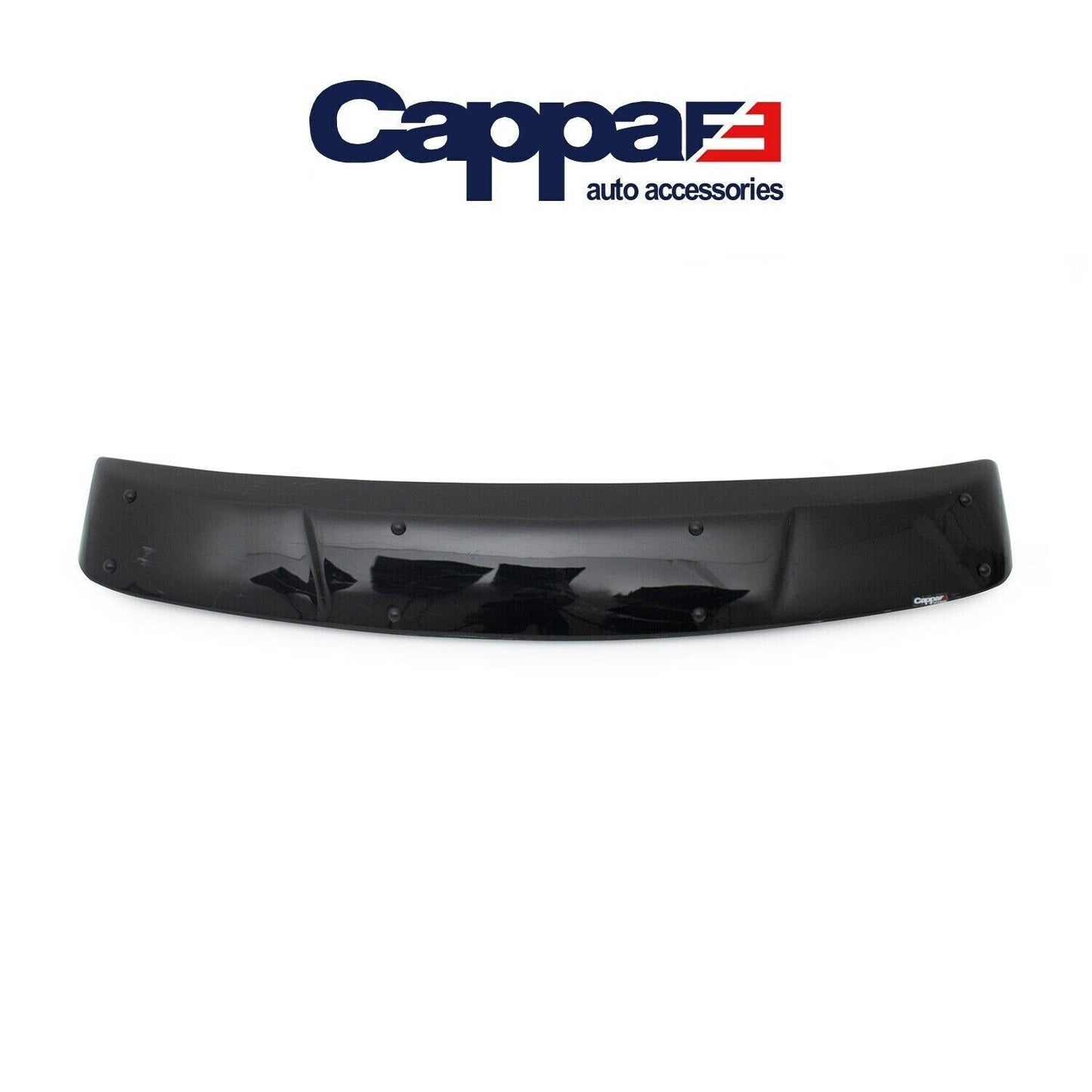 Sun Visor and Bug Guard Solid Black Acrylic For Ford Tourneo Custom 2018-2023