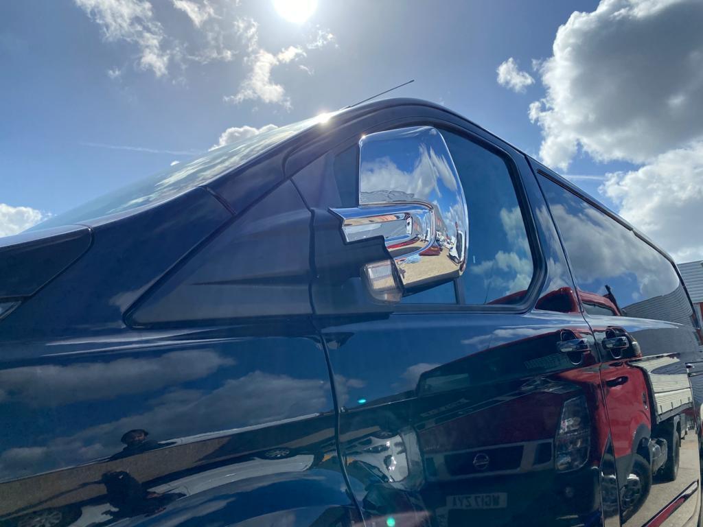 Abs Chrome Wing Mirror Cover 2Pieces For Ford Transit Custom Tourneo 2012-2023