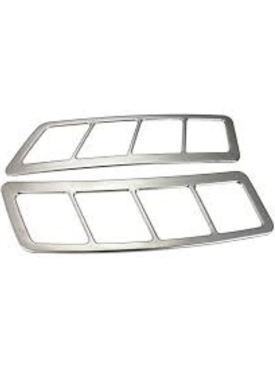Chrome Bonnet Vent Trim 2Pcs Stainless Steel for Transit MK8 (2014-up)