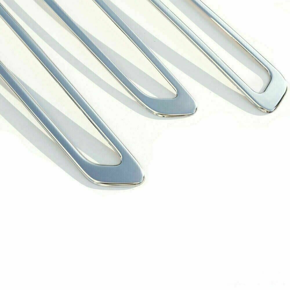 Chrome Front Grill 3 Pieces Stainless Steel For Ford Transit Van MK8 2014-2018