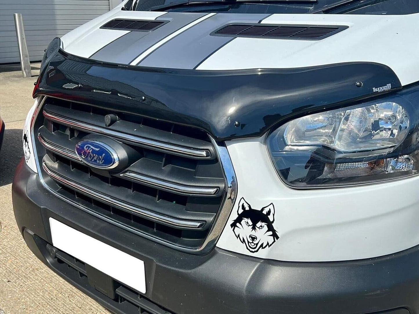 BONNET WIND STONE DEFLECTOR PROTECTOR FOR FORD TRANSIT MK8 2019-2024