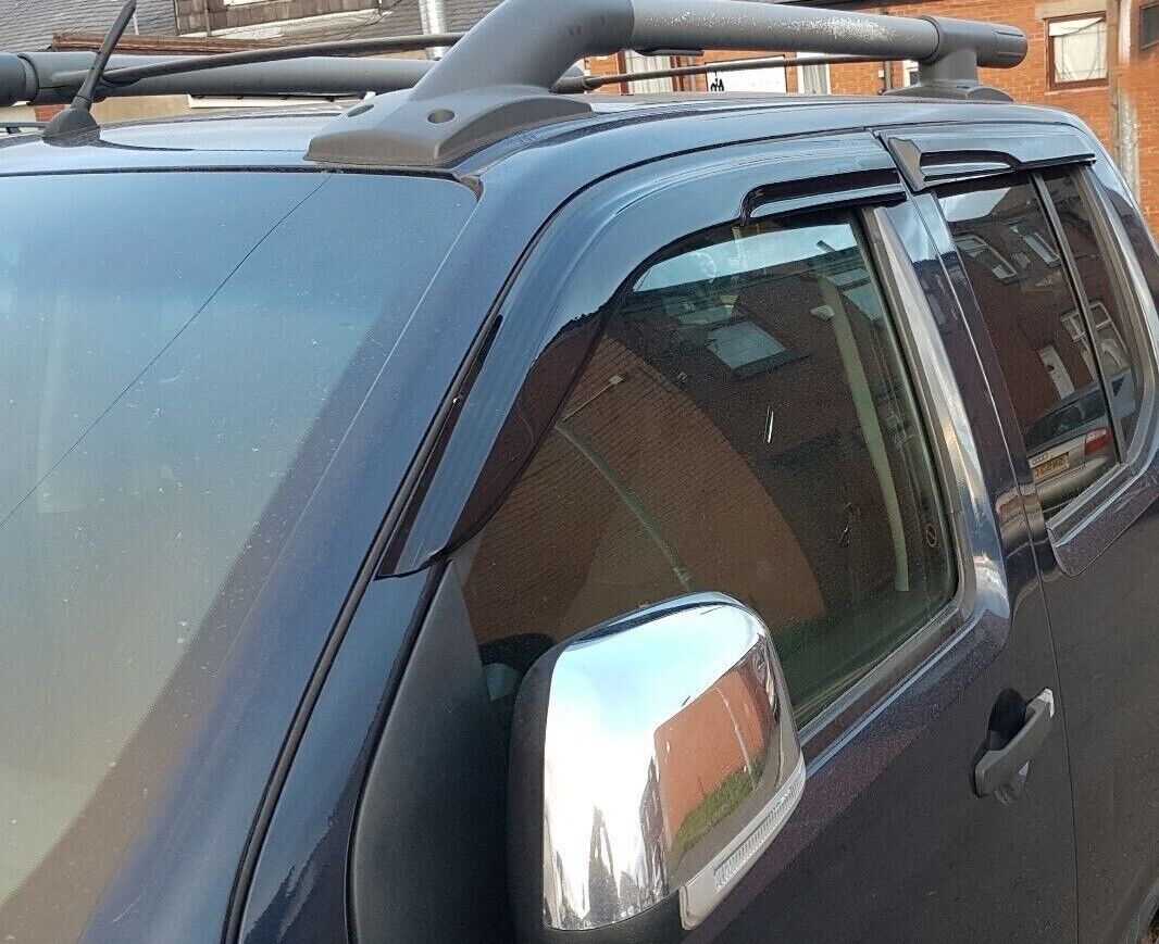 Wind Rain Deflectors LH & RH (4 pcs) For NISSAN NAVARA D40 2005-2014