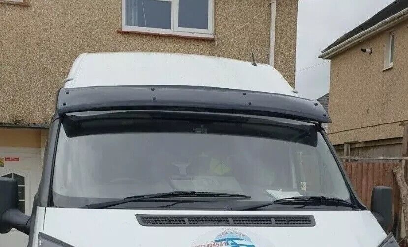ABS SUN VISOR SOILD BLACK ACRYLIC Compatible For FORD TRANSIT MK6 MK7 2001-2013