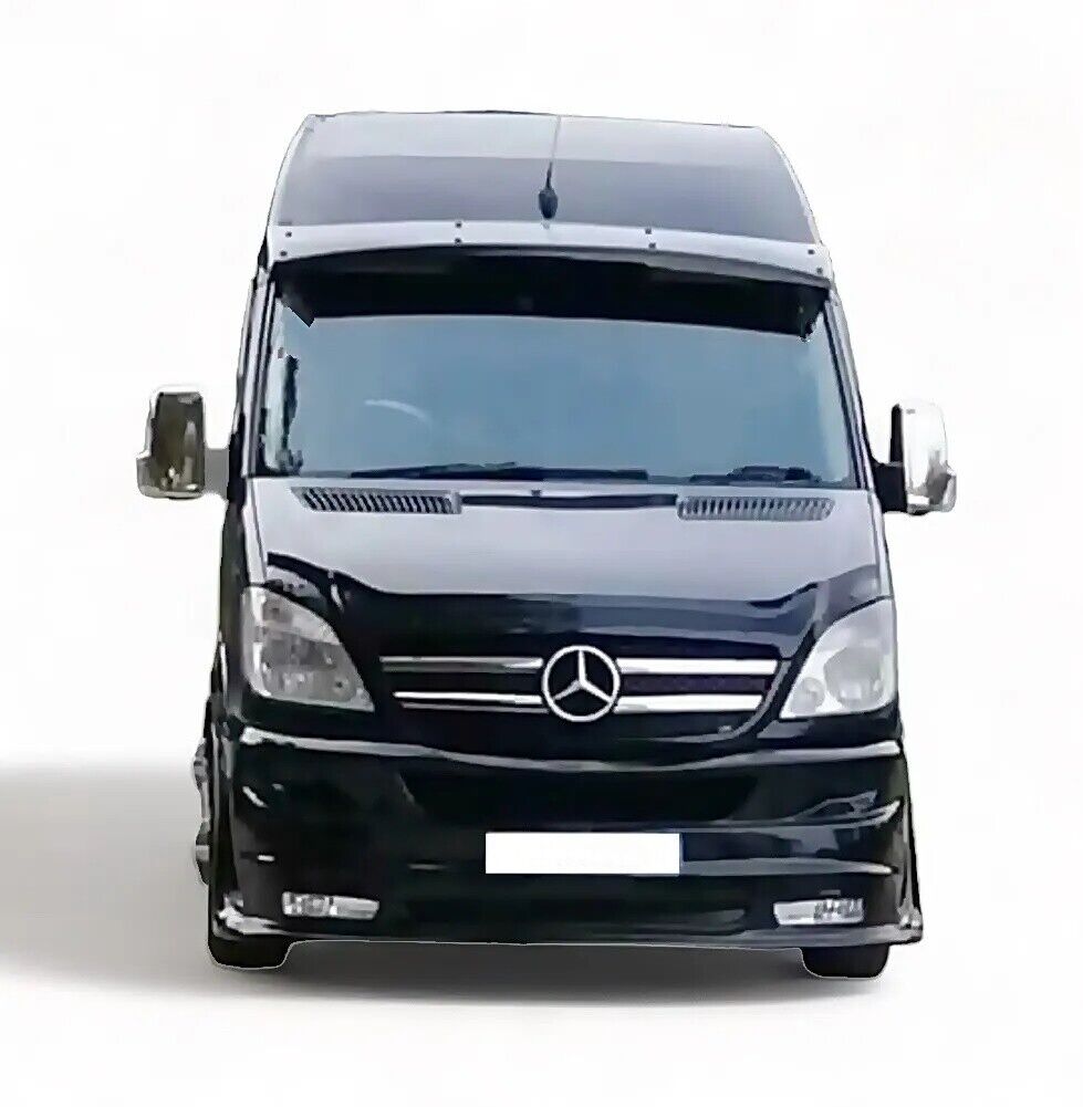 ABS SUN VISOR SOILD BLACK ACRYLIC Compatible For VW CRAFTER 2006-2017