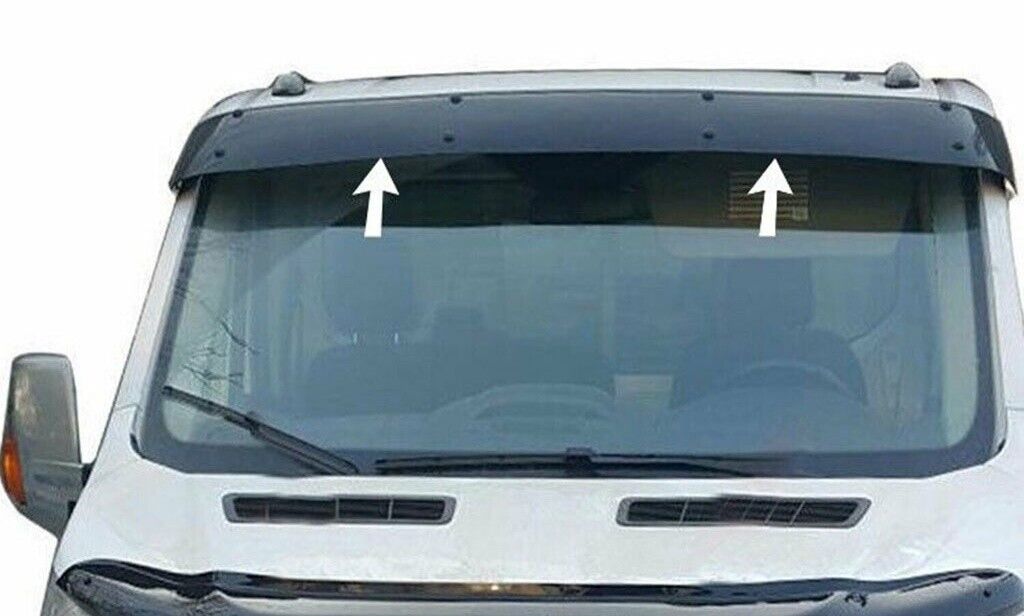 ABS SUN VISOR SOILD BLACK ACRYLIC Compatible For FORD TRANSIT MK8 2014-2023