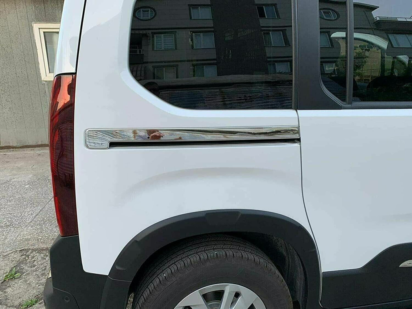 Chrome Sliding Door Rail Trim Covers For Vauxhall Opel Combo E 2019-2023