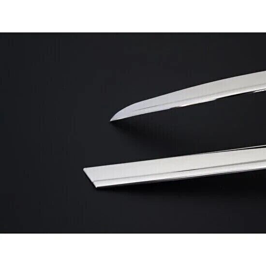 Chrome Front Head Light Upper Trims 3pcs S.Steel FOR VW Passat B8 B8.5 2014-2023