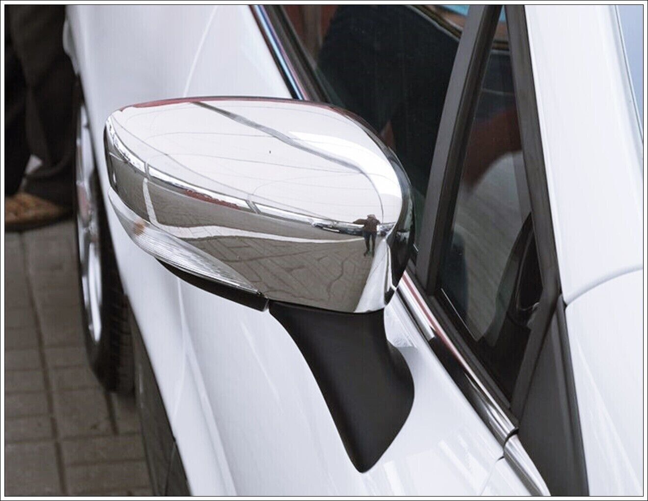Chrome Wing Mirror Cover 2pcs S.STEEL For R. Captur/Clio IV/Zoe