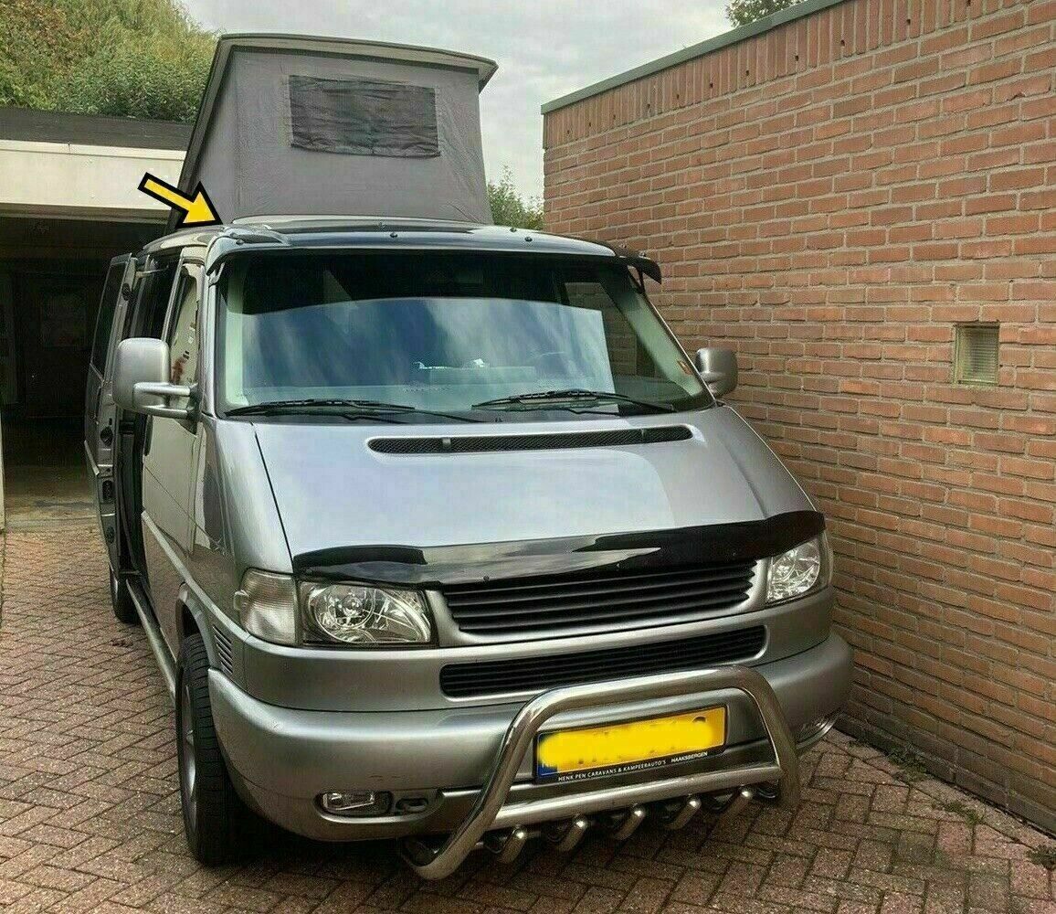 ABS SUN VISOR SOILD BLACK ACRYLIC Compatible For VW T4 TRANSPORTER/CARAVELLE