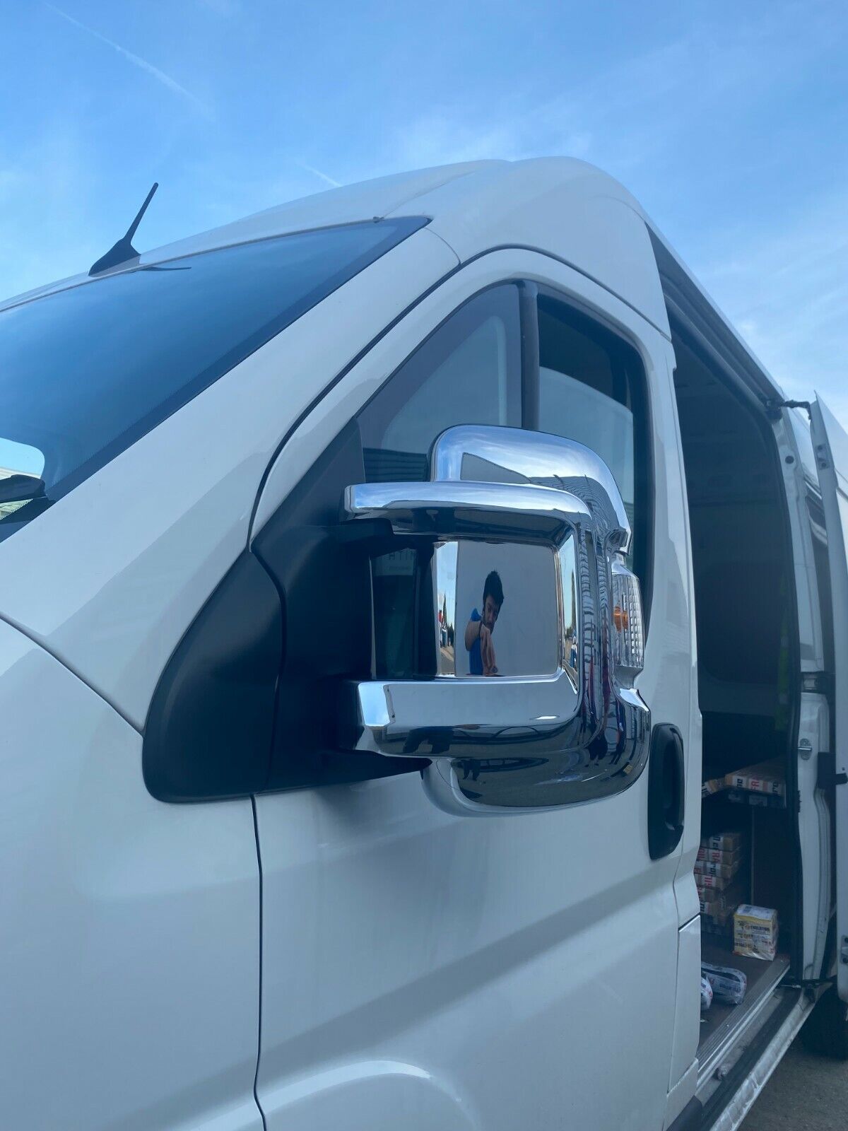 CHROME WING MIRROR COVER ABS FOR FIAT DUCATO/CITROEN RELAY/PEUGEOT BOXER 2006-24