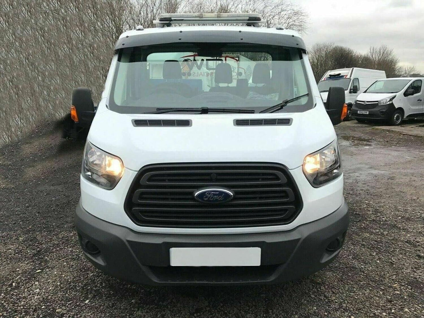 ABS SUN VISOR SOILD BLACK ACRYLIC Compatible For FORD TRANSIT MK8 2014-2023