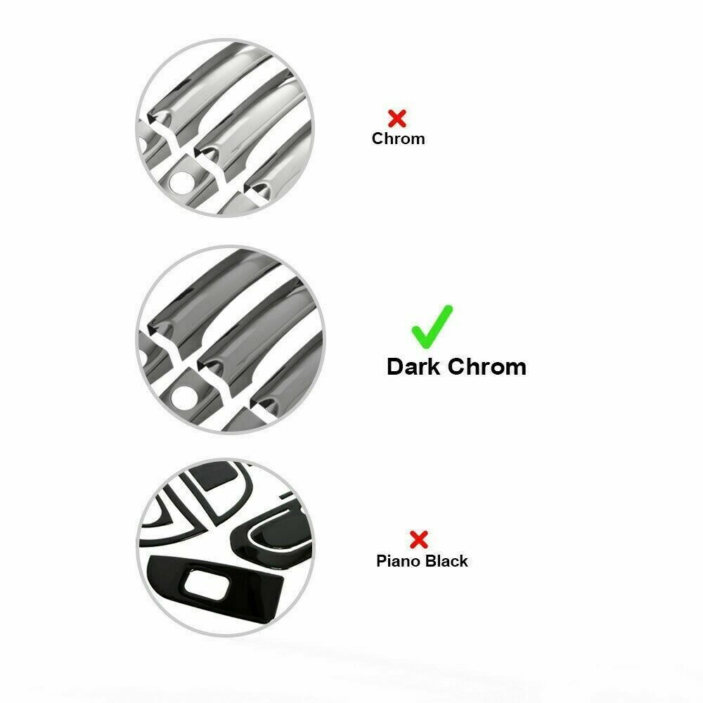 Dark Chrome Front Grill 5Pcs Stainless Steel For Mercedes Vito 2104-2020