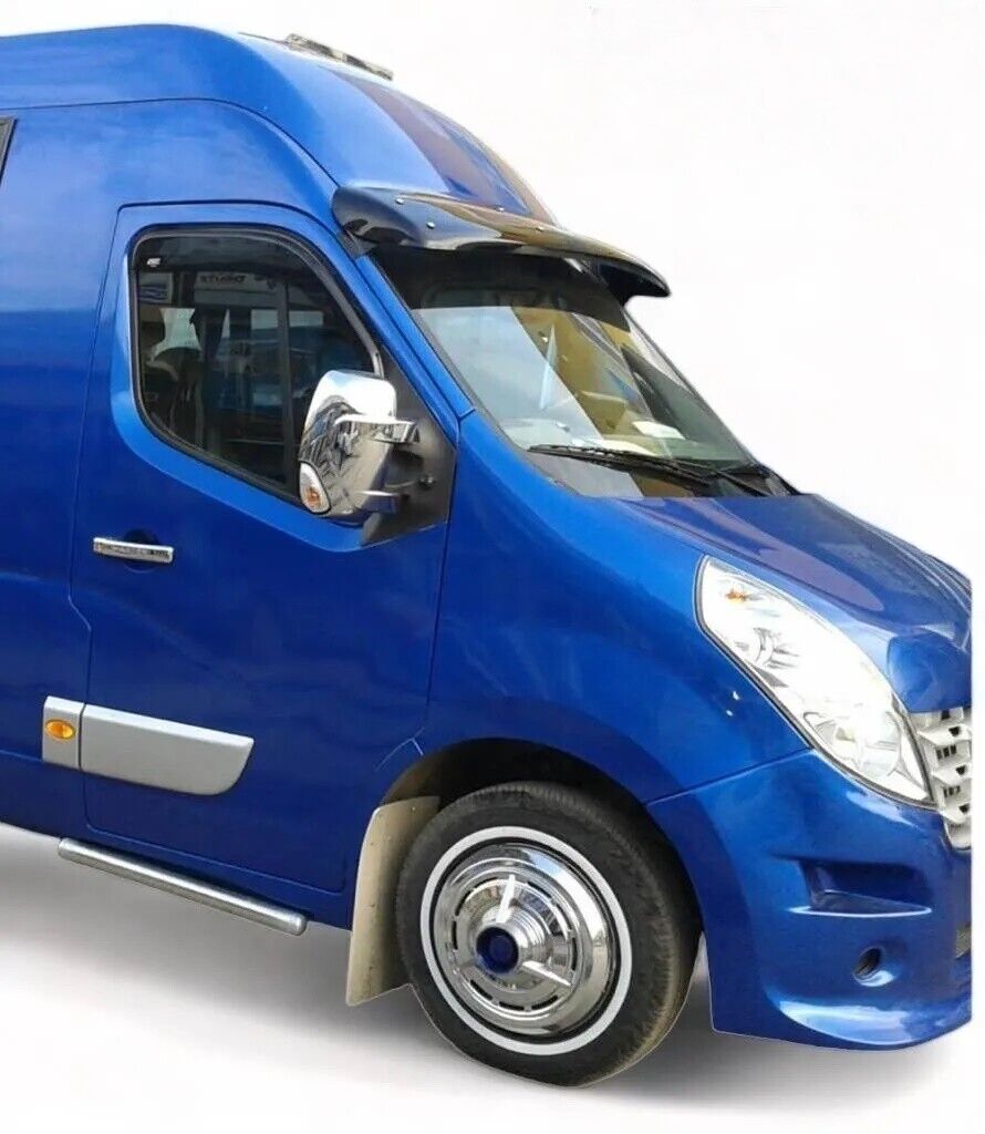ABS SUN VISOR SOILD BLACK ACRYLIC Compatible For RENAULT MASTER 2010-2017
