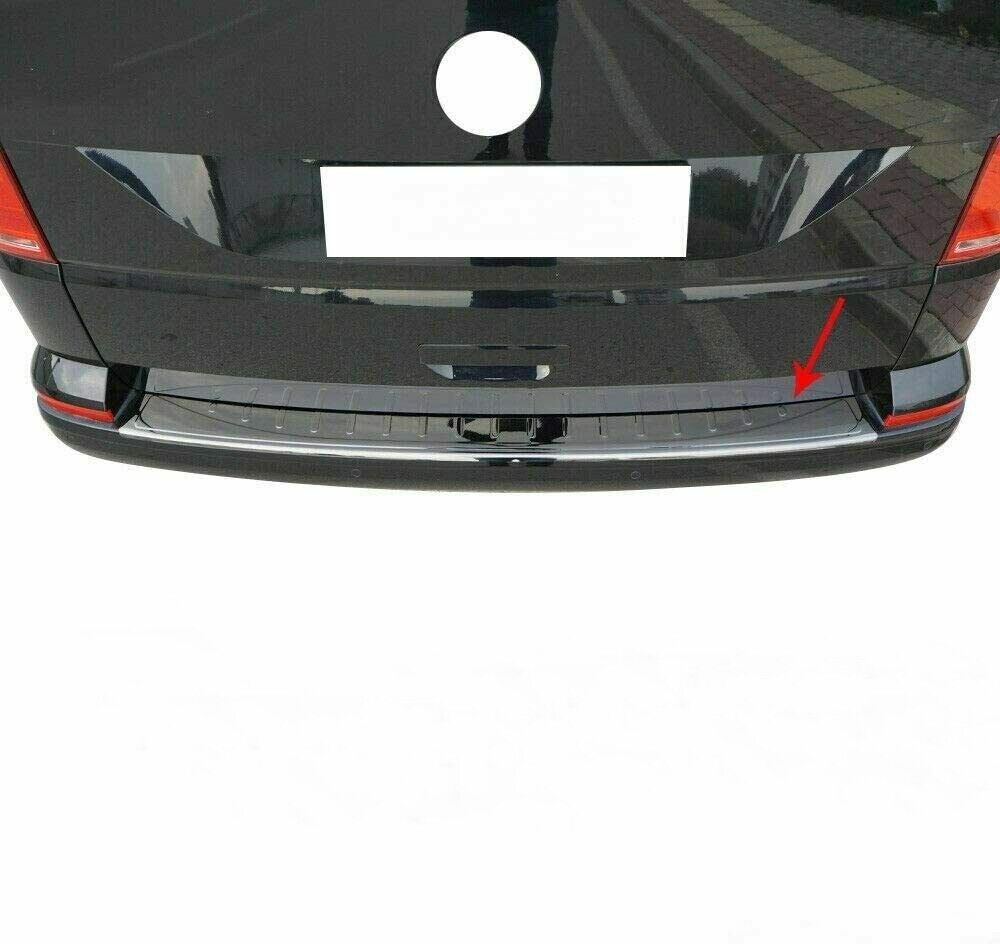 Dark Chrome Rear Bumper Protector For VW T6 TRANSPORTER CARAVELLE 2015-2021