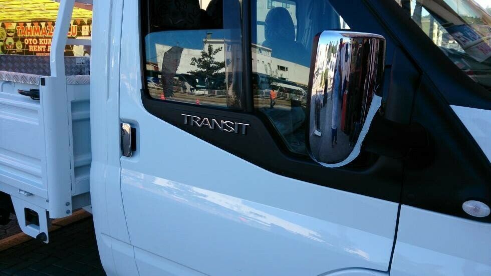 Abs Chrome Wing Mirror Cover 2Pieces For Ford TRANSIT MK6 MK7 2001-2013