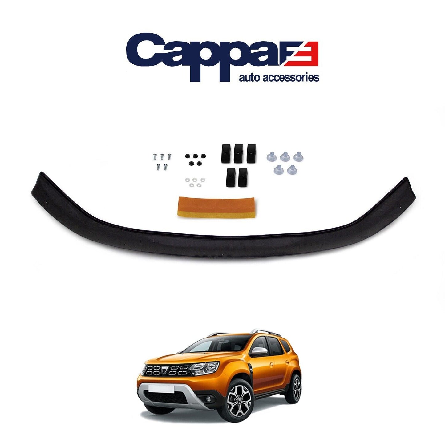 BONNET WIND STONE DEFLECTOR PROTECTOR FOR DACIA DUSTER II 2018-2023
