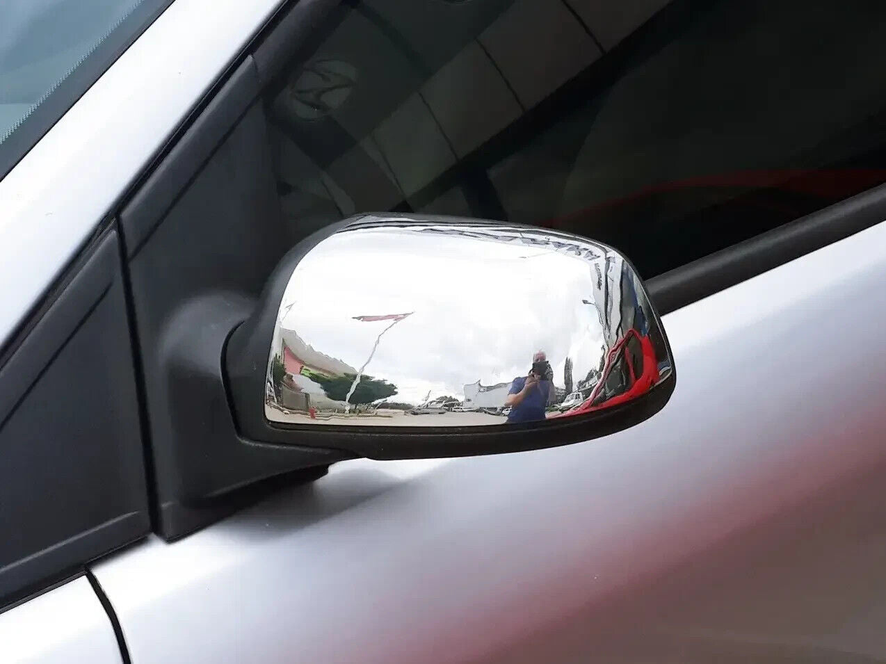 Chrome Door Wing Mirror Cover 2Pcs For Ford C-Max/Fiesta V/Focus MK2/Fusion