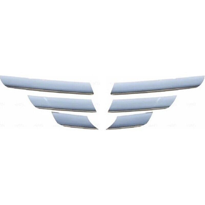 Chrome Front Grille Streamers 6 pcs S.STEEL Dacia Logan 2004-2012