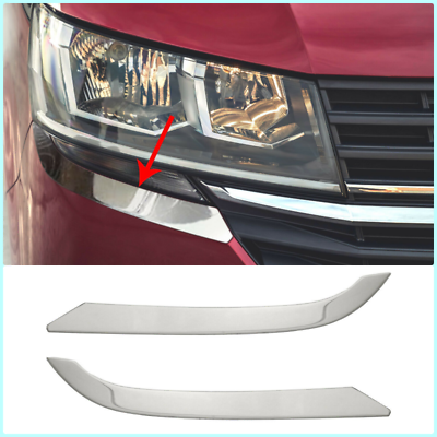 CHROME HEADLIGHT LOWER TRIM 2PIECES FOR VW T6.1 TRANSPORTER 2019-2023